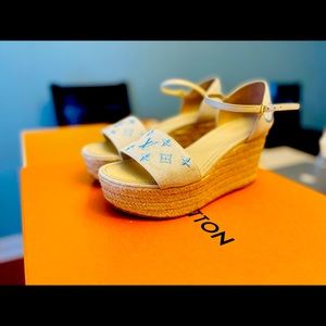 Louis Vuitton MONOGRAM Platform & Wedge Sandals